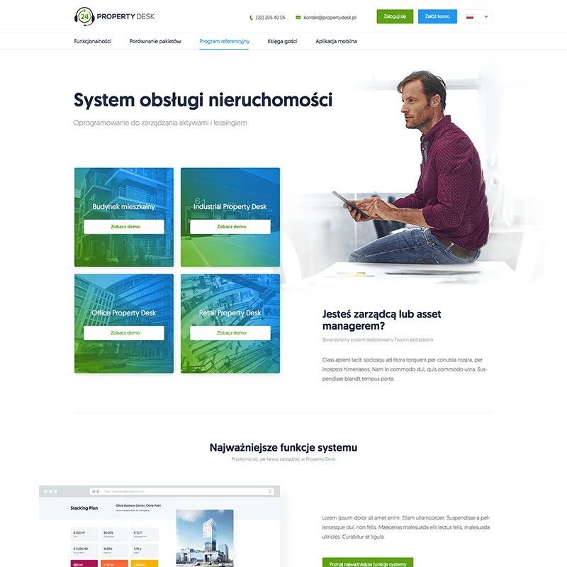 Property Desk - website and mobile app UX/UI