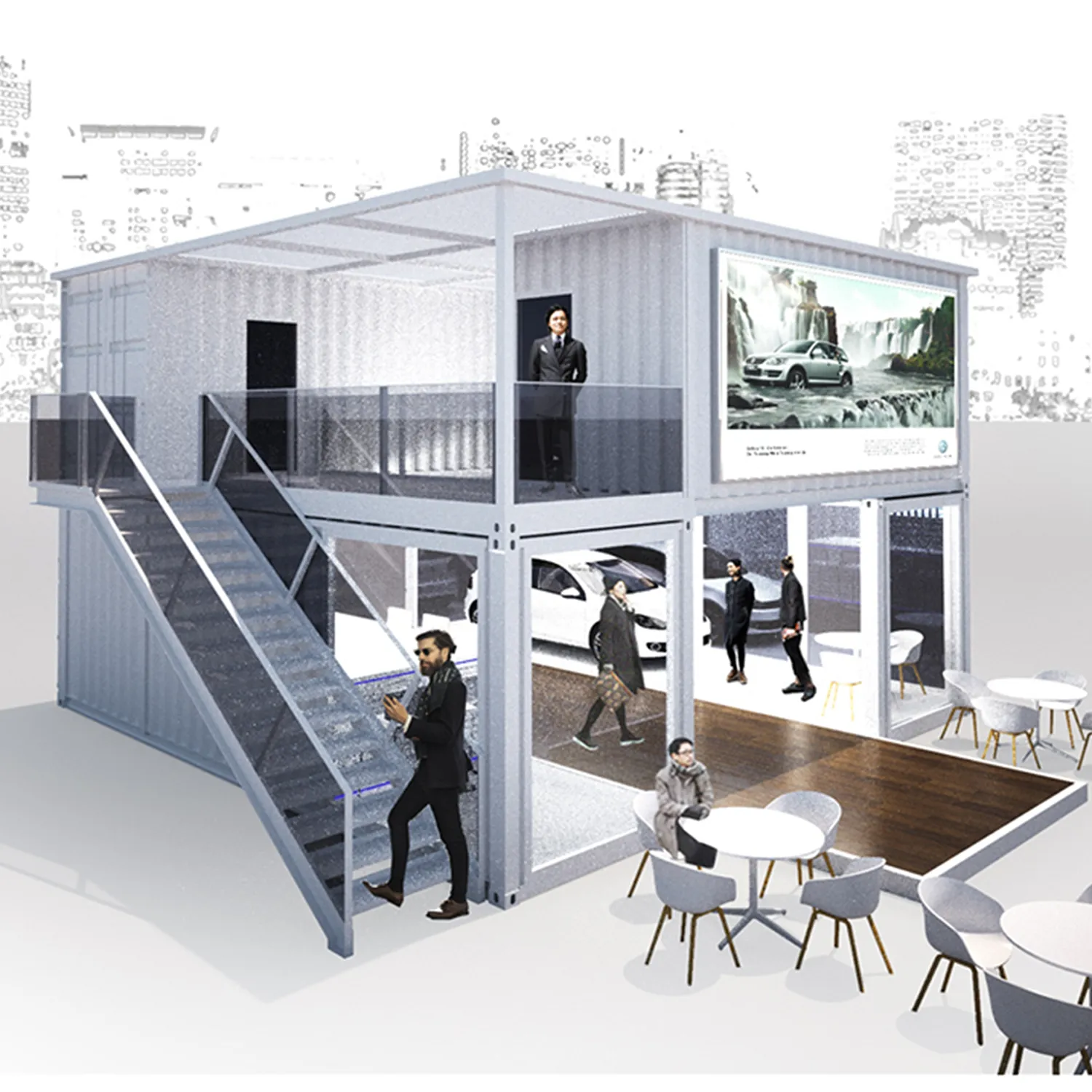 Verkaufscontainer Automobilindustrie