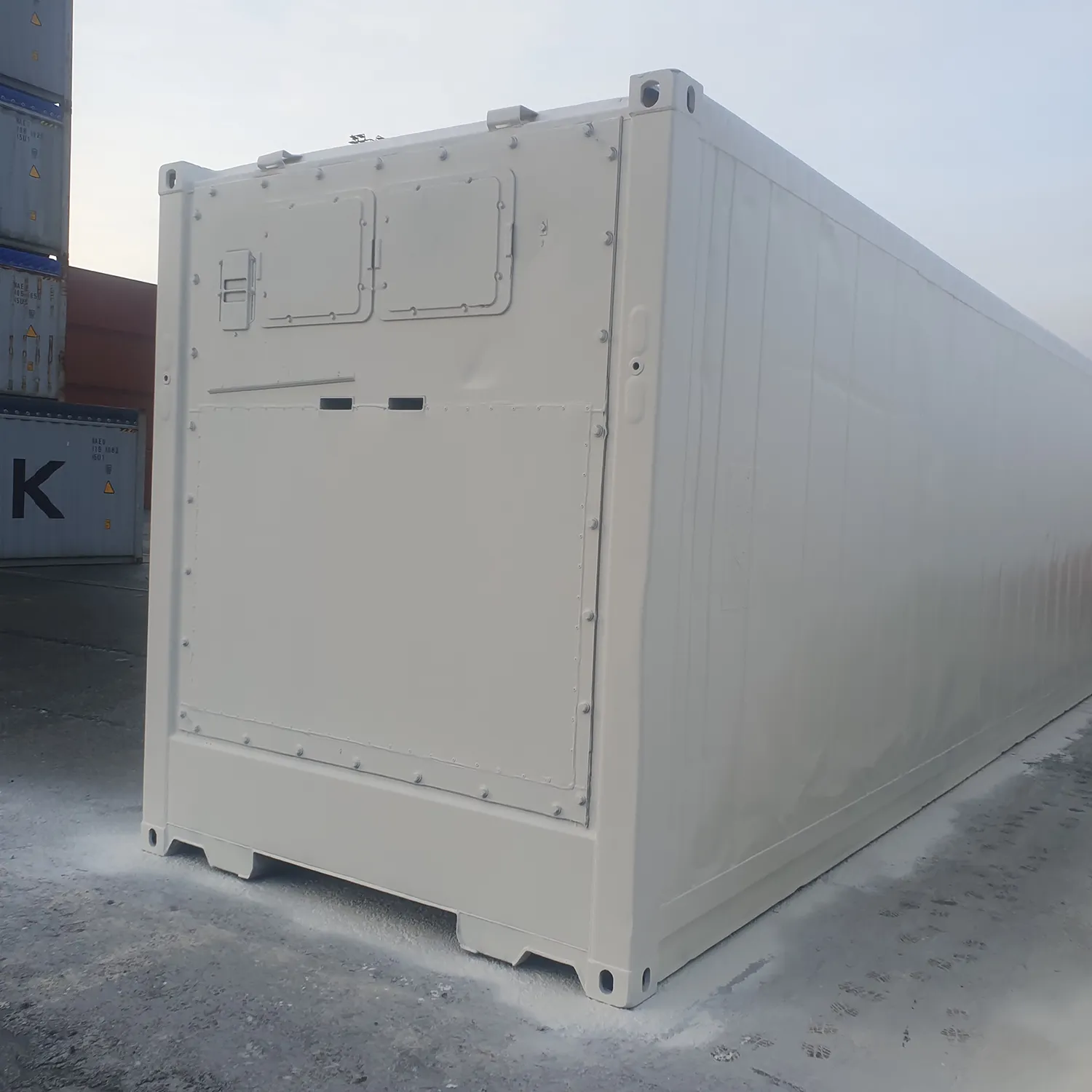 Non Working Reefer, Isoliercontainer, 20 Fuß, neu lackiert