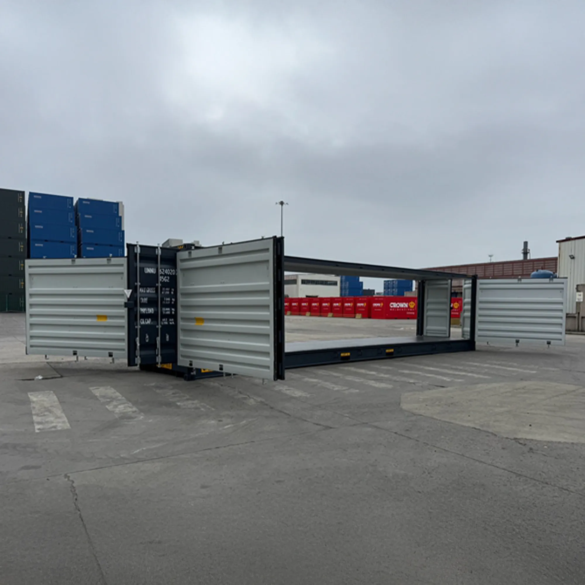 40 Fuß High Cube Full Side Access Container