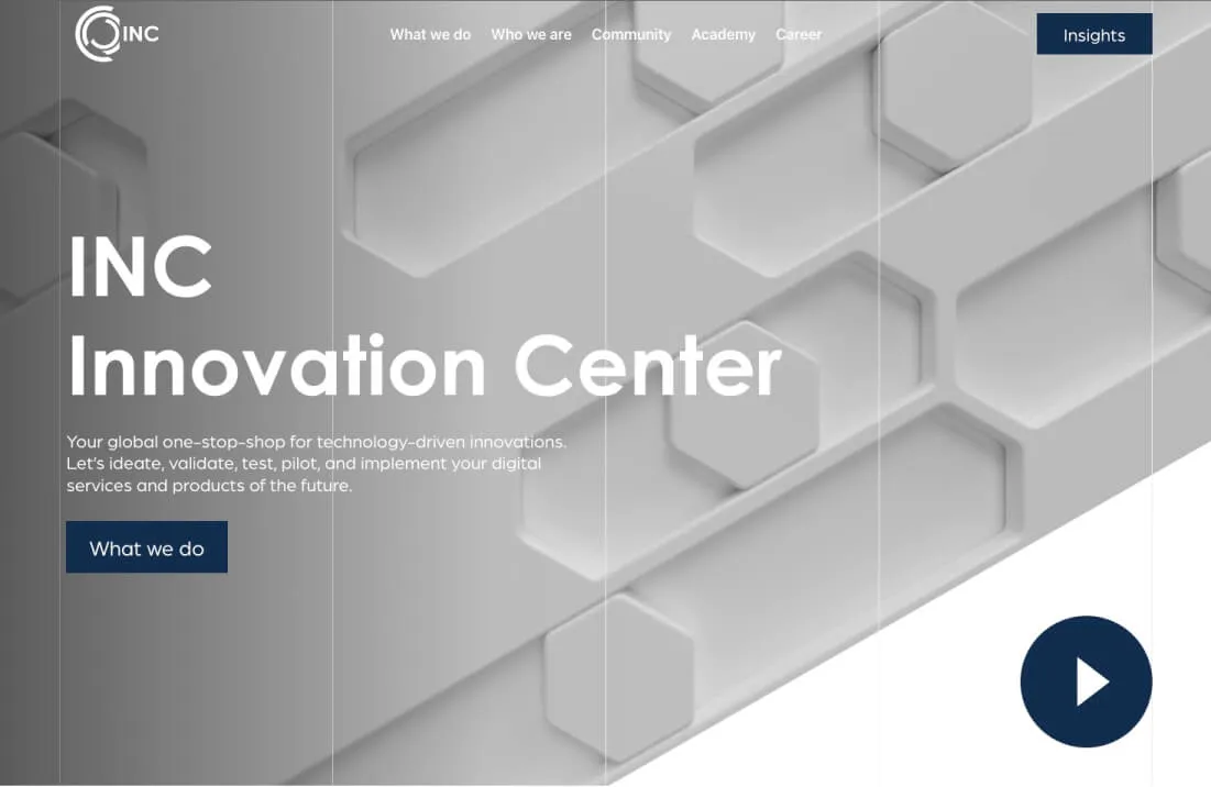 A thumbnail of a website project.