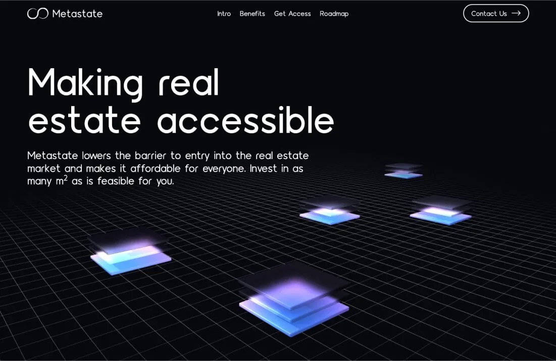 A thumbnail of a website project.