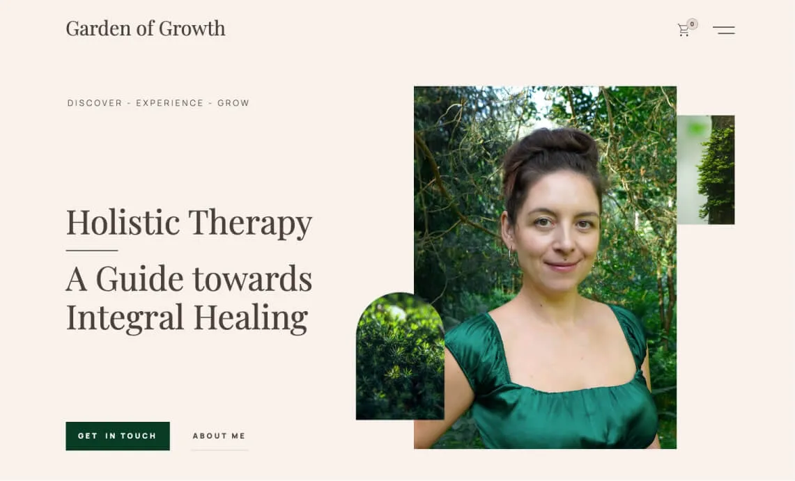 A thumbnail of a website project.