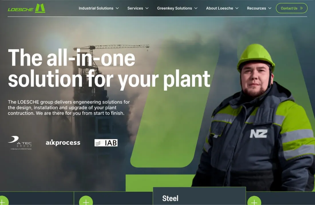 A thumbnail of a website project.