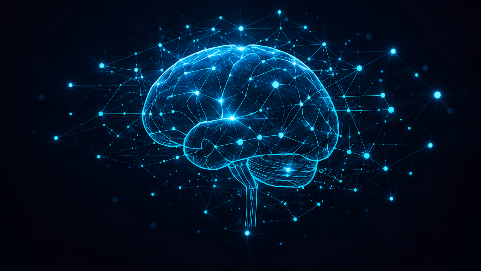 Illustratie van AI brains
