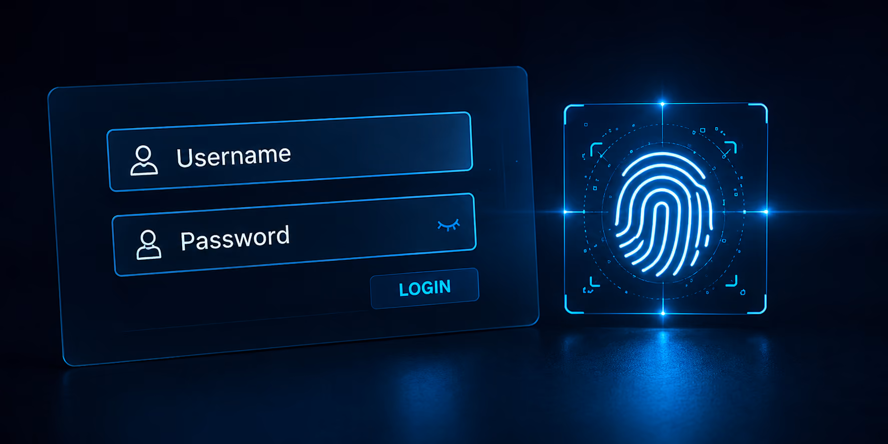 Scherm met Username en Password