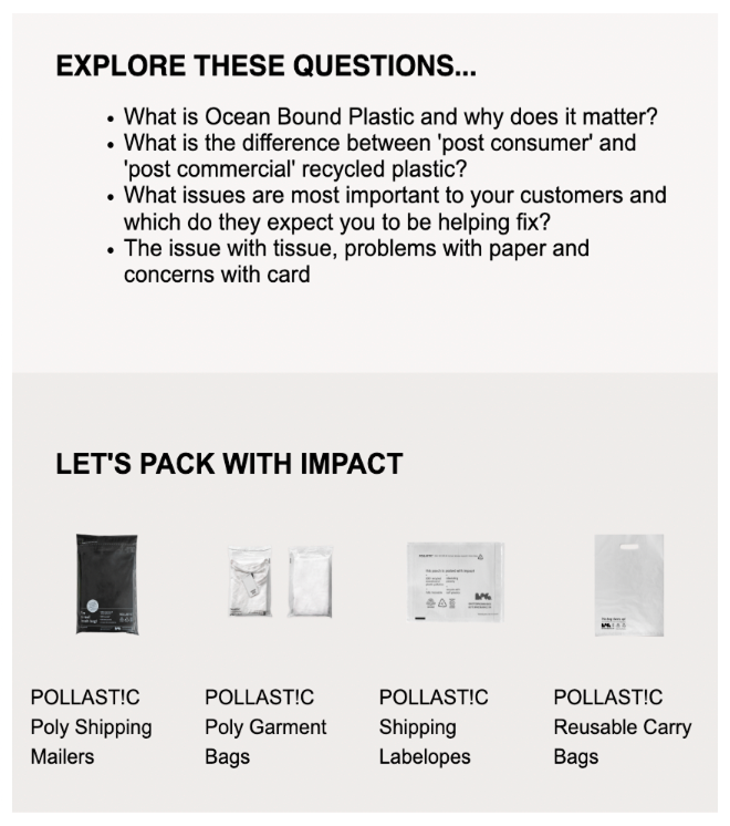 Better Packaging new customer welcome email