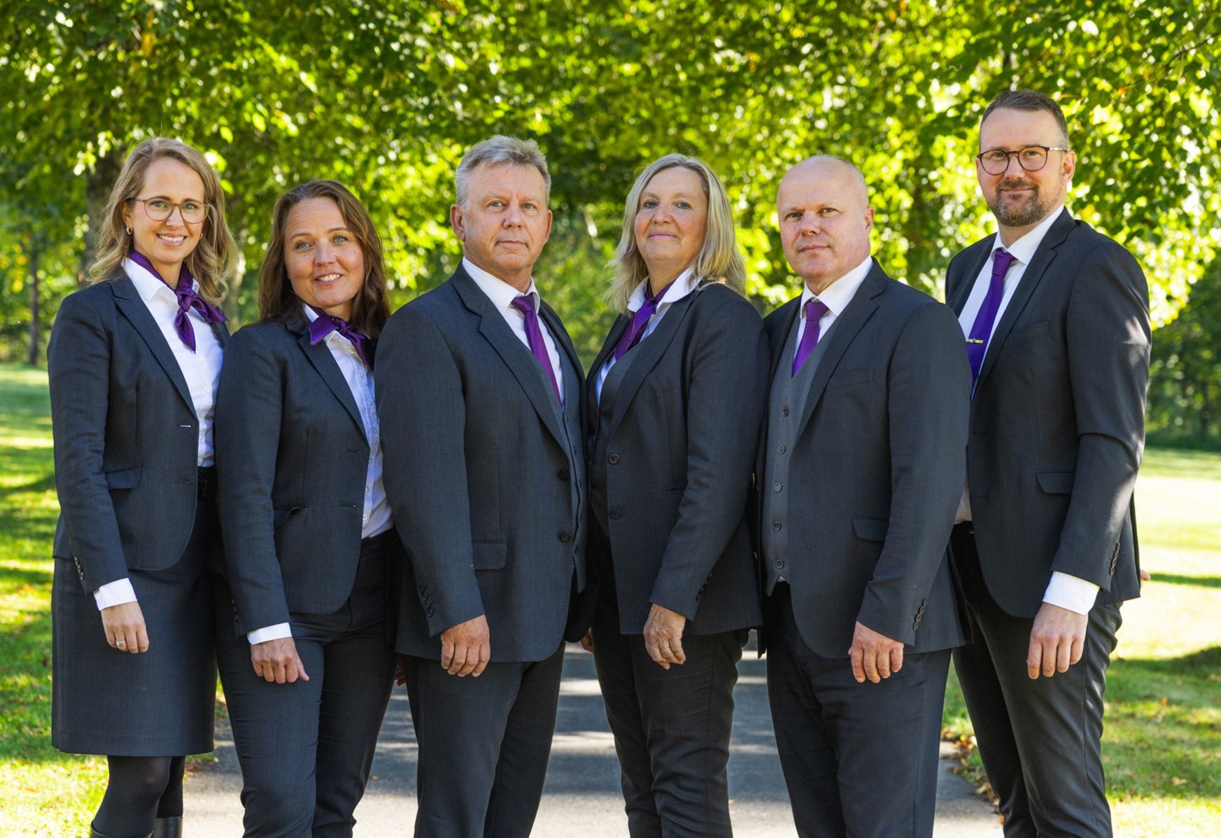 De ansatte i Eiker Begravelsesbyrå