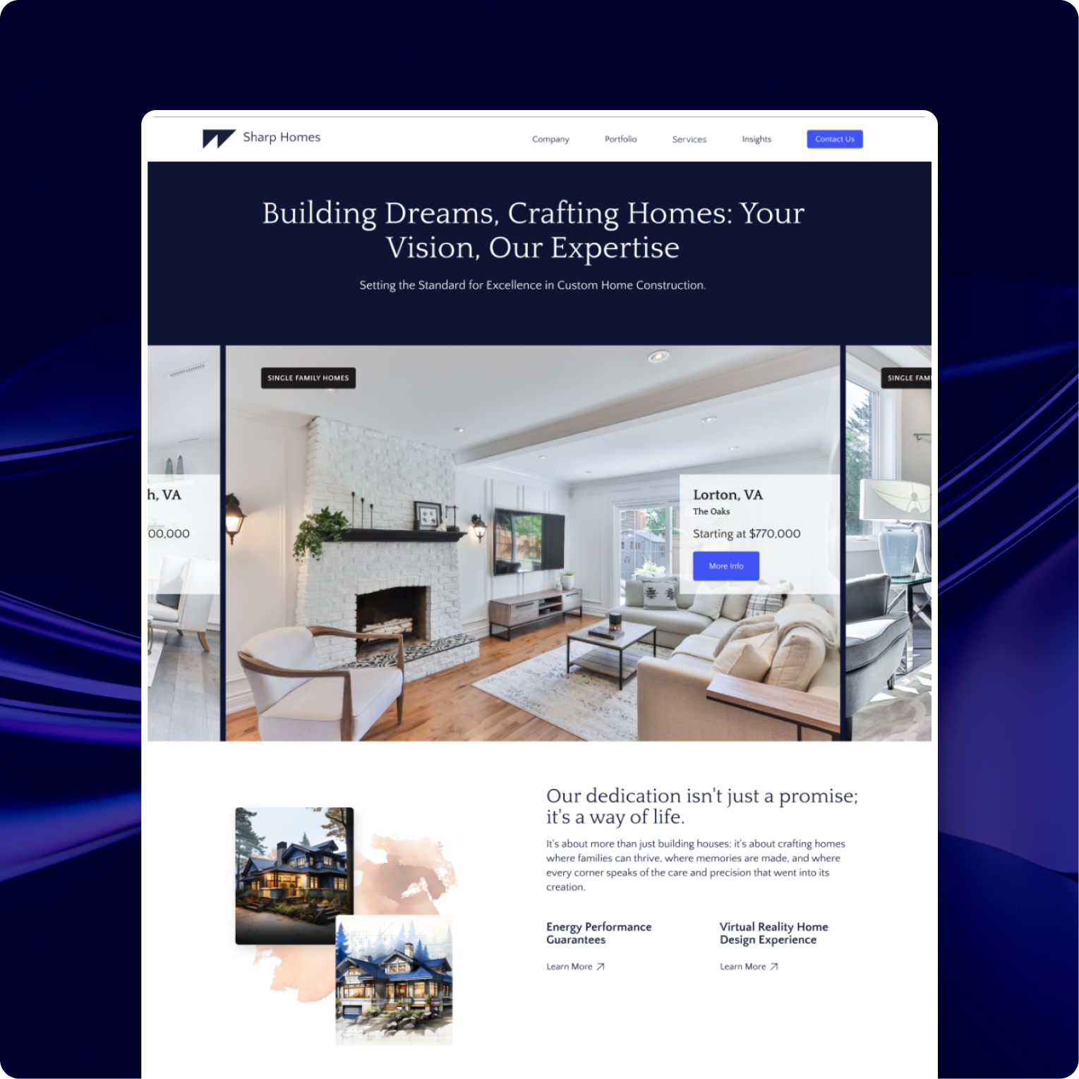 Website design for a local business in the DMV