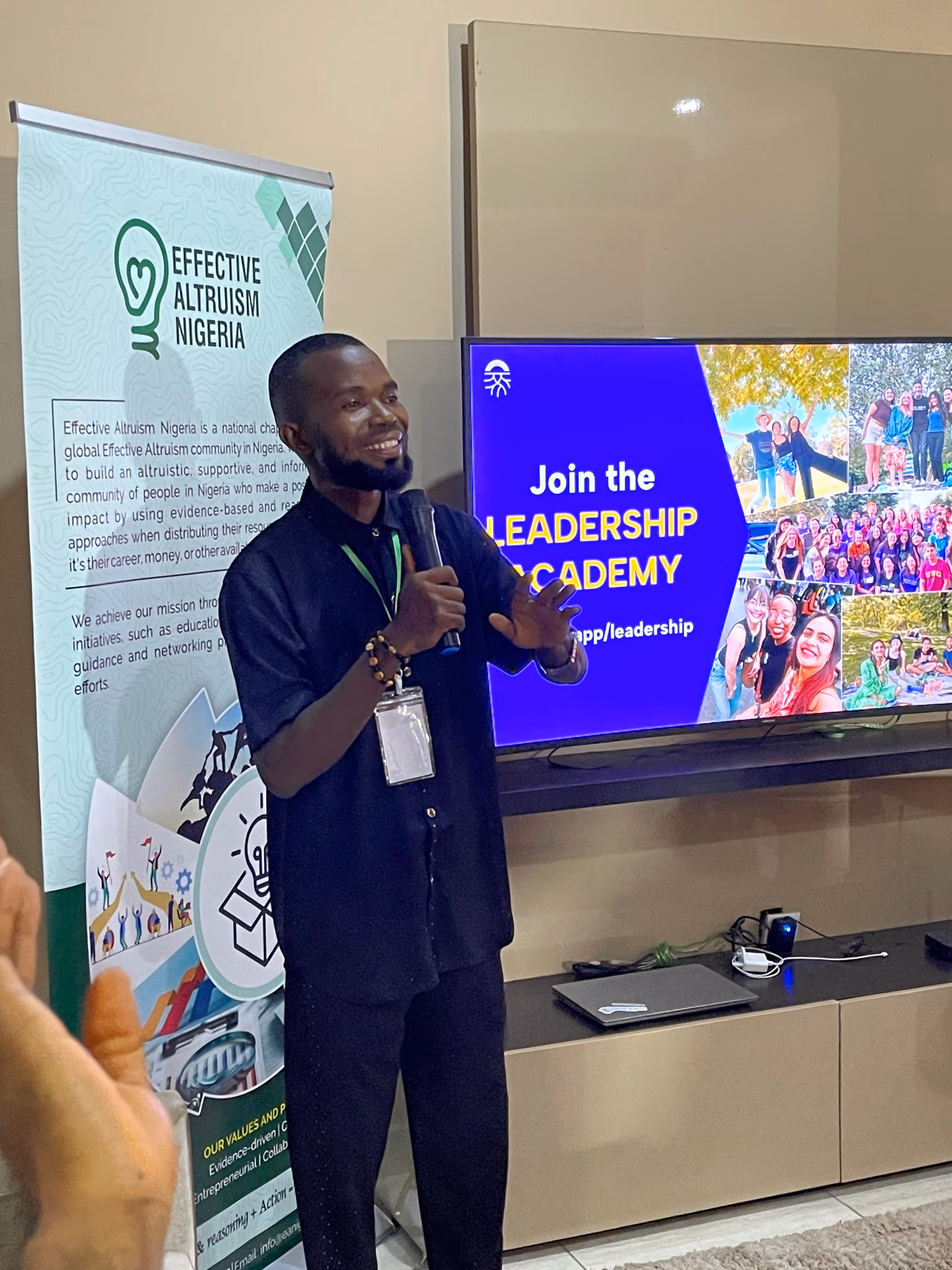 new roots institute fellow presenting