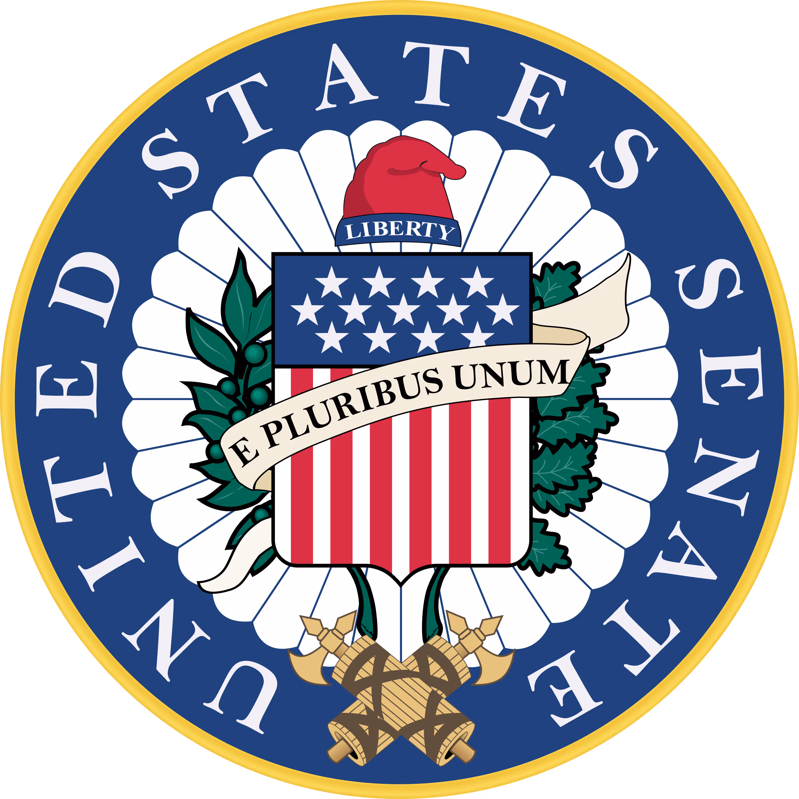 United States Senate seal.