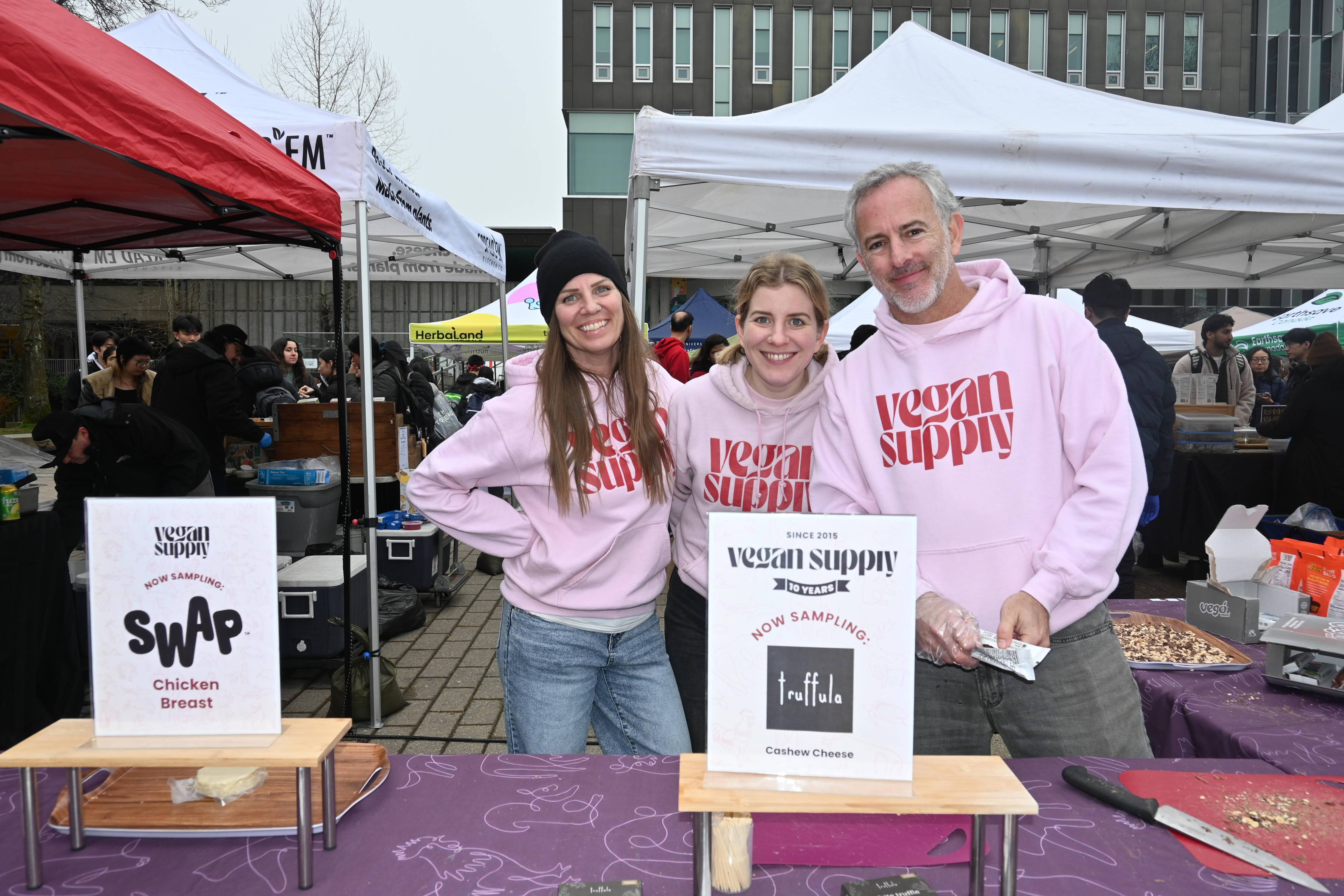 Vegan Supply table at VegFest