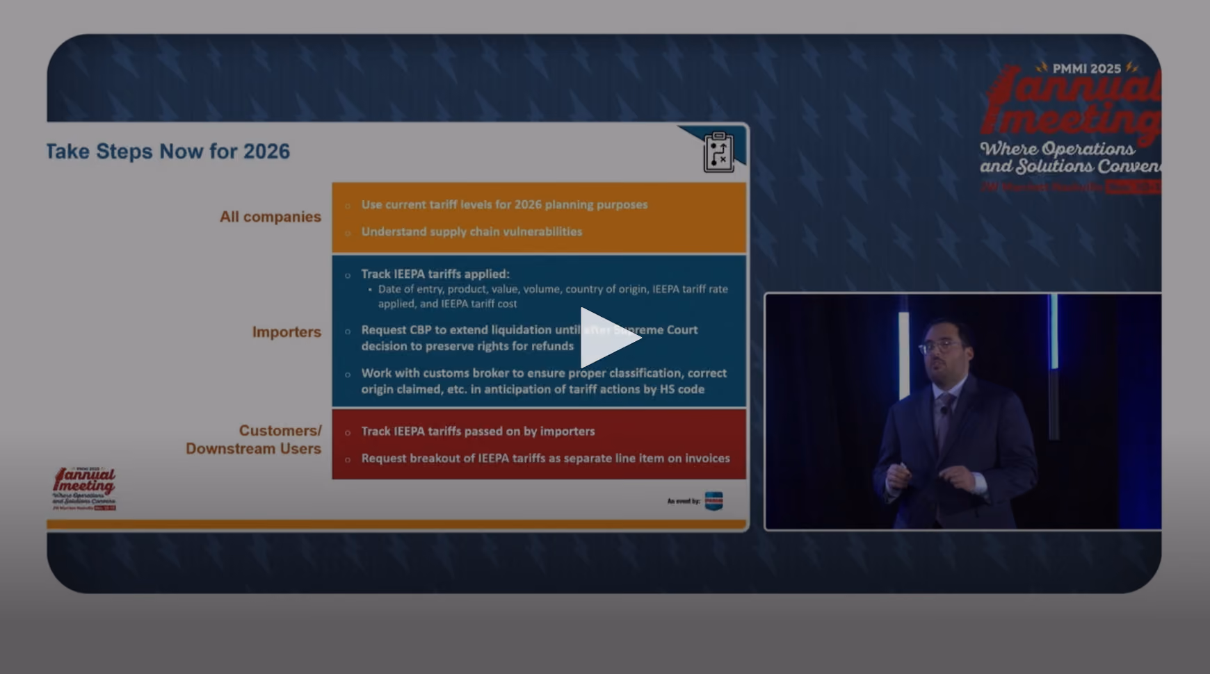 PMMI 2026 Chairperson's Video