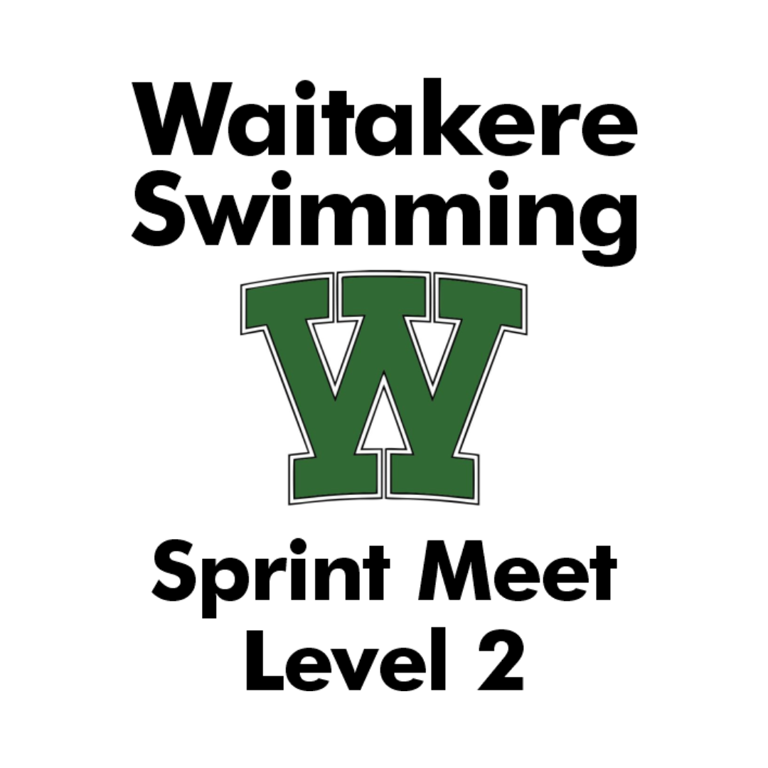 Waitakere Swimming Club Sprint Meet Level 2