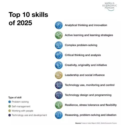 lijst vaardigheden van 2025