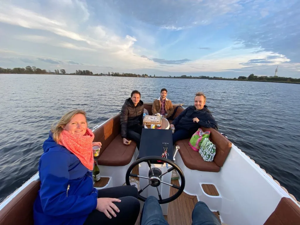 boat trip with colleagues