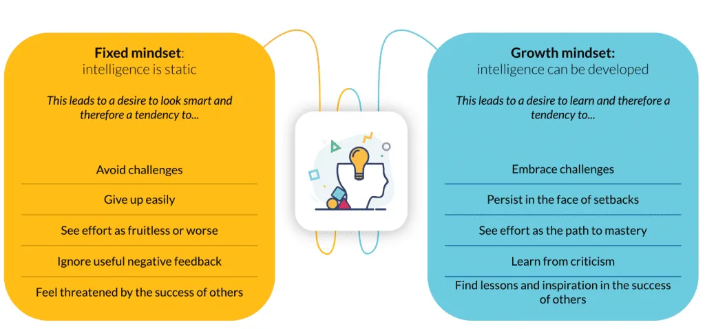 Fixed mindset and Growth mindset profiles