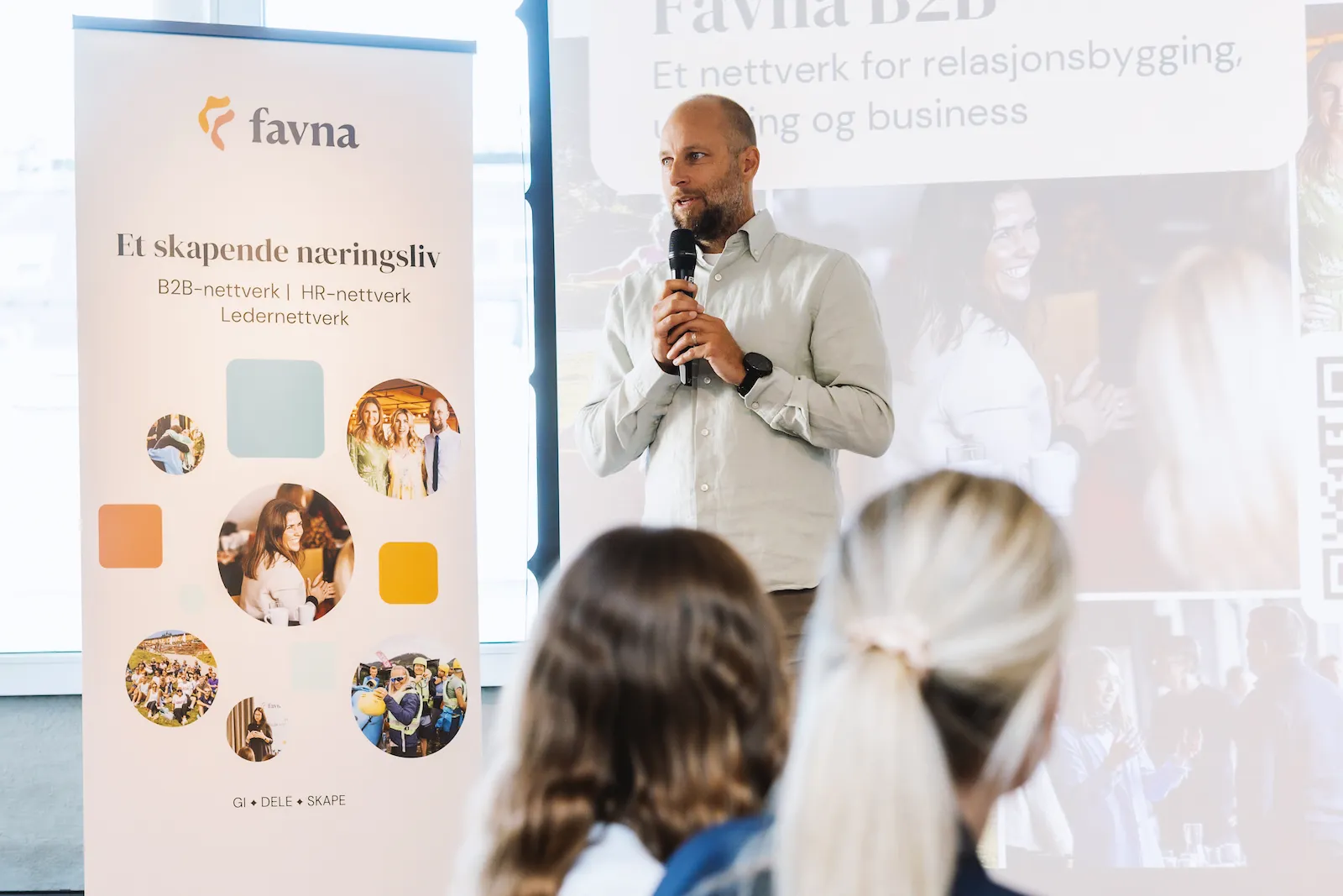 Lars Petter ønsker velkommen på fagdagen fra Innsikt til vekst