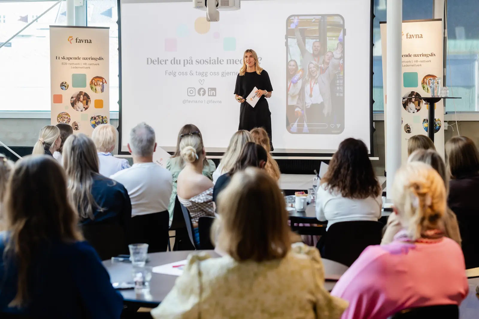 Susanne introduserer fagdagen fra Innsikt til vekst