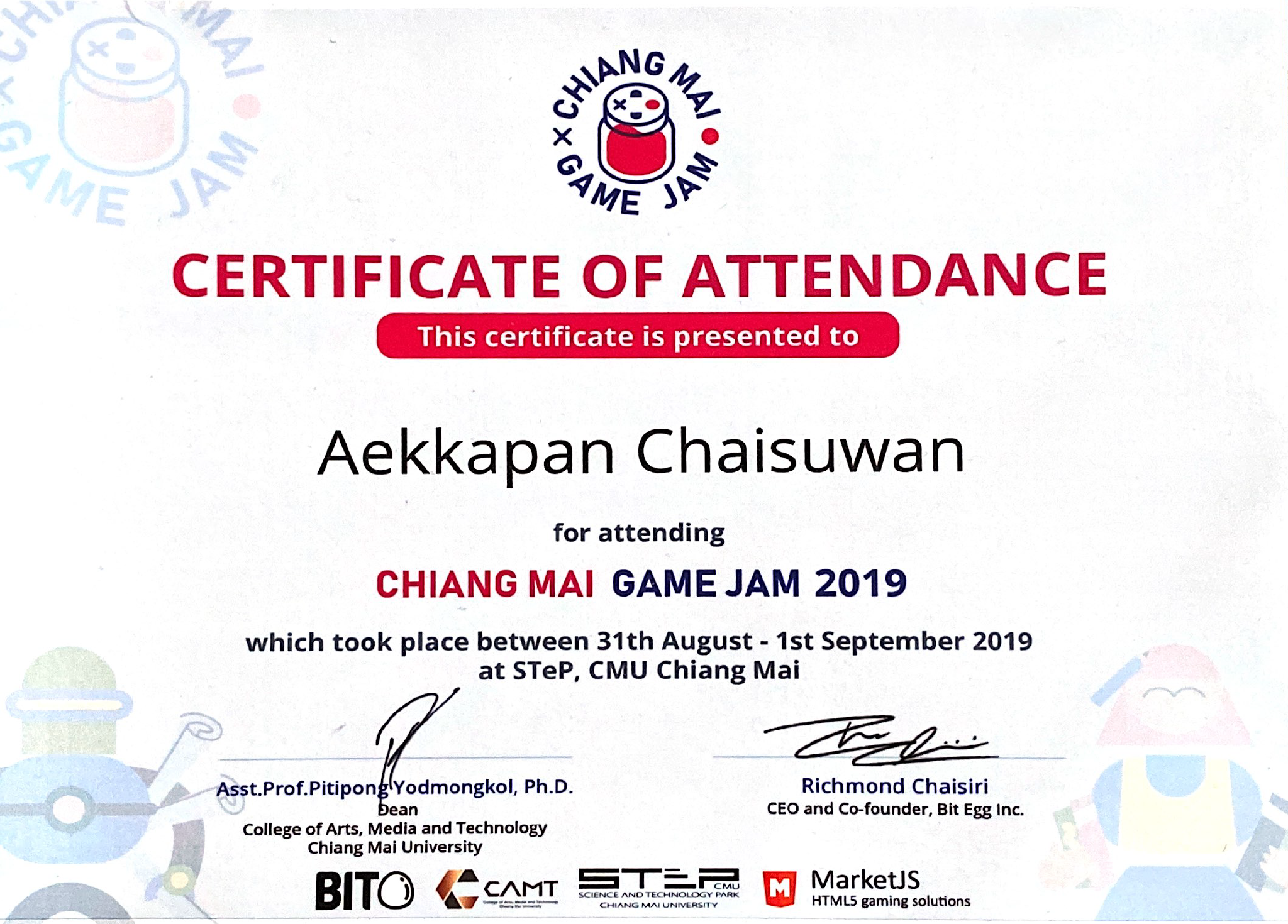 Chiang Mai Game Jam 2019