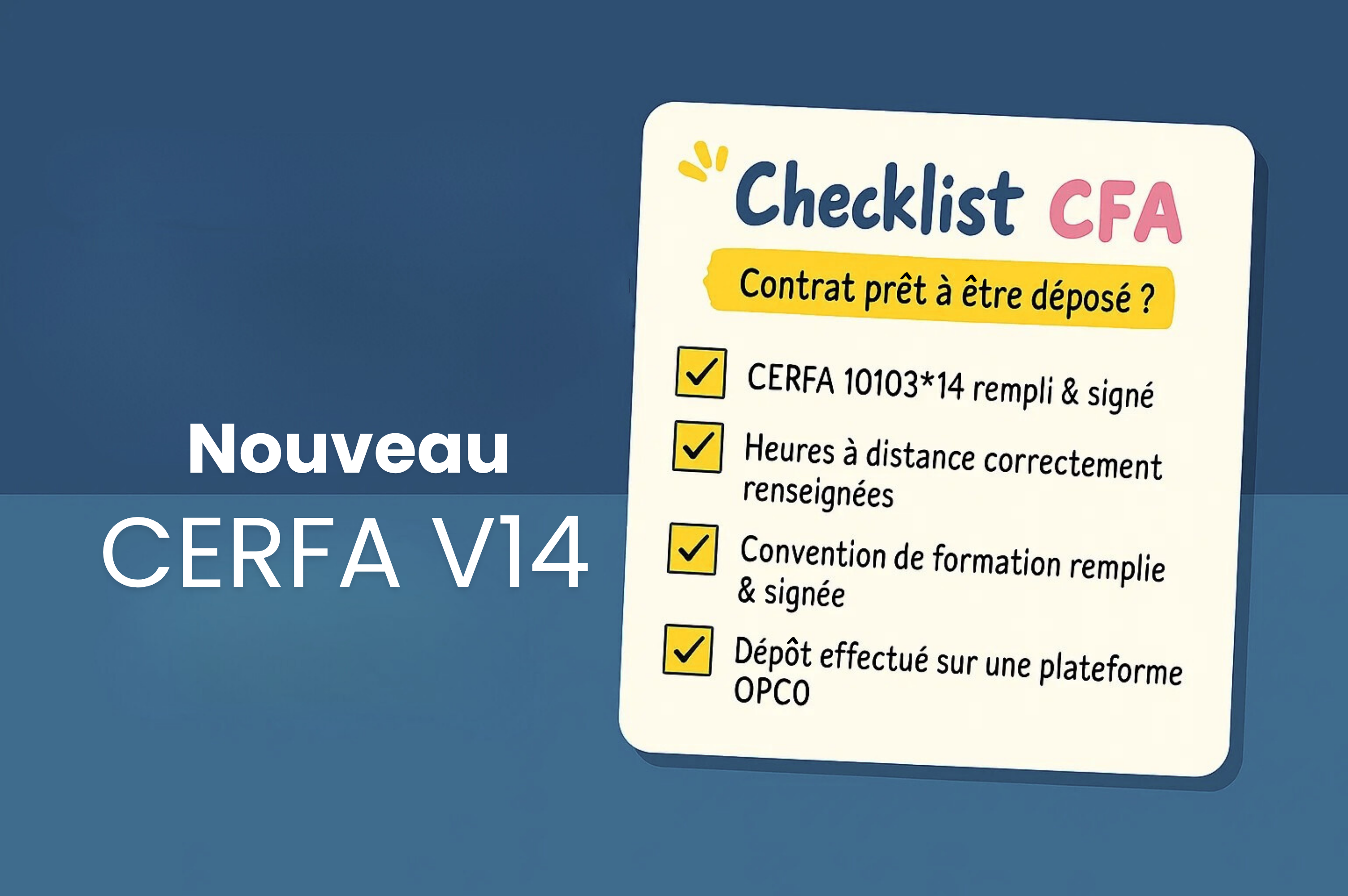 NOUVEAU CERFA 2025 : le contrat d’apprentissage V14 décrypté + modèle téléchargeable