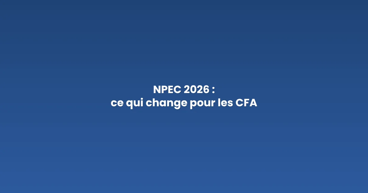 NPEC 2026 : nouveaux niveaux de prise en charge des contrats d'apprentissage
