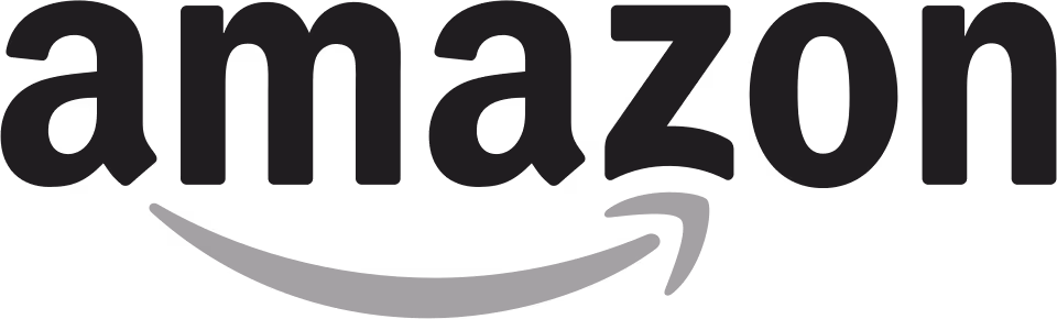 black and white Amazon logo