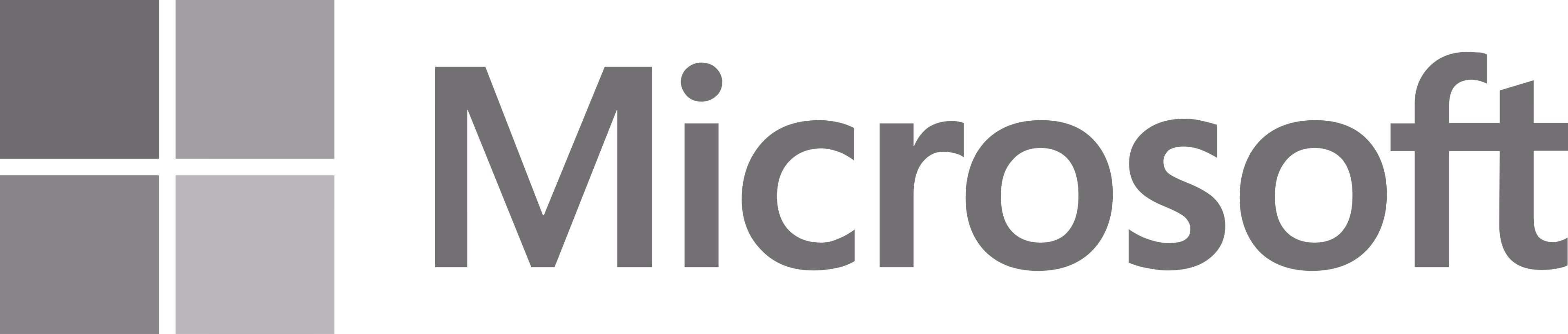 black and white Microsoft logo