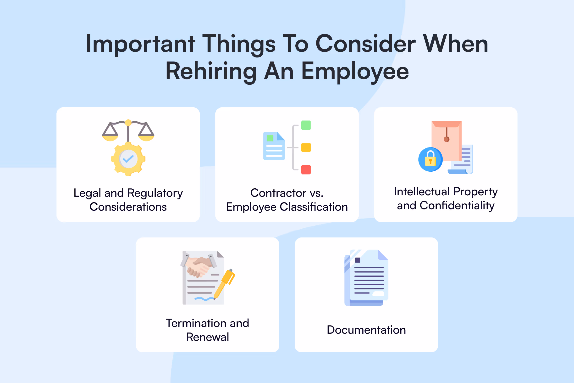 Important things to consider when you rehire an employee