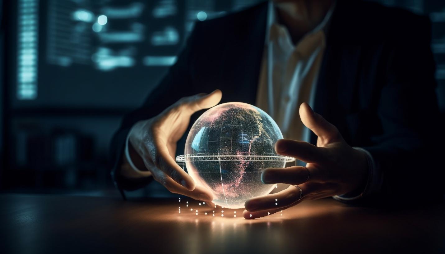 A person holding a glowing globeAI-generated content may be incorrect.