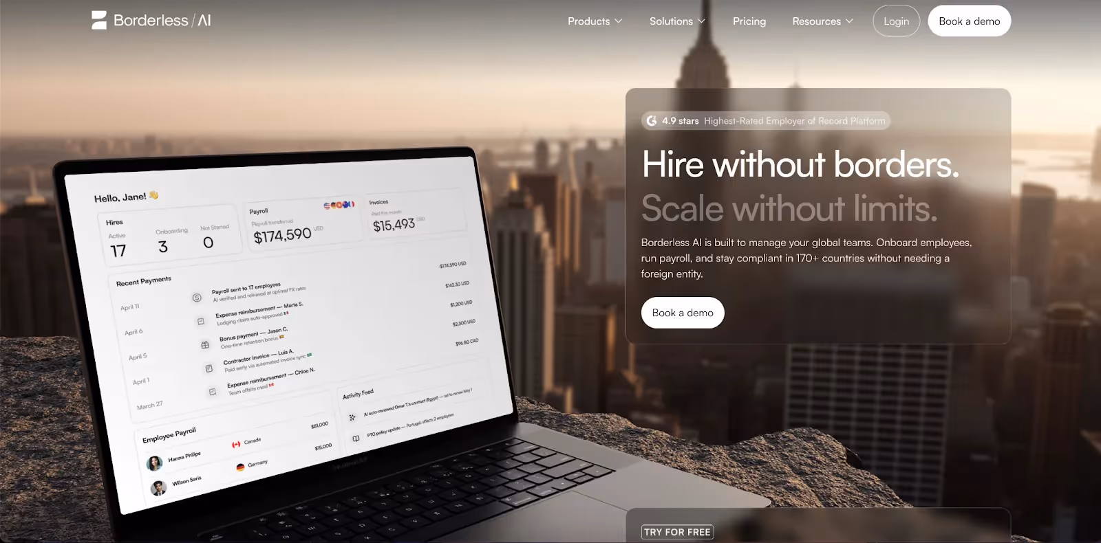 borderless remote alternative