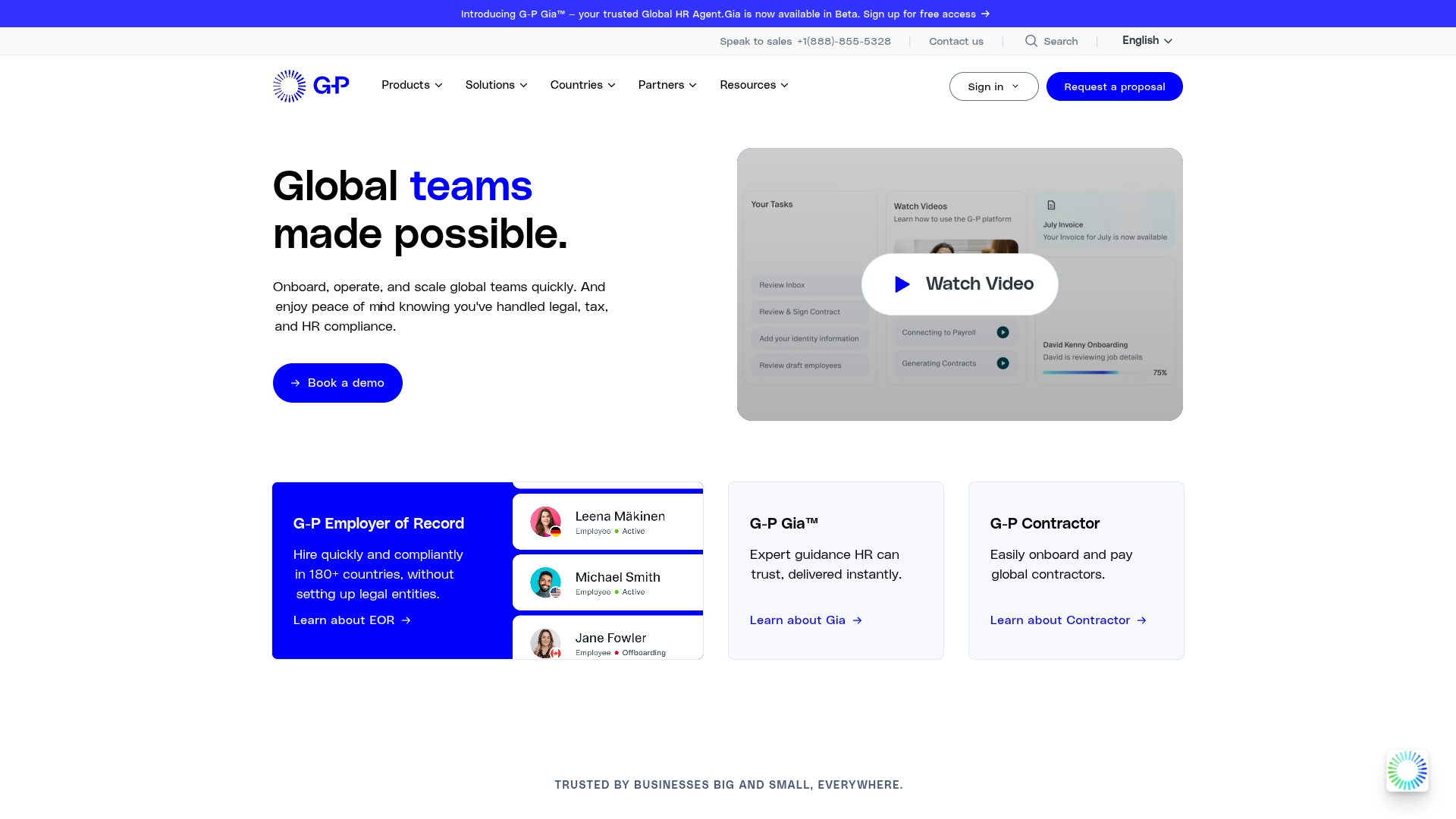 Globalization Partners Screenshot