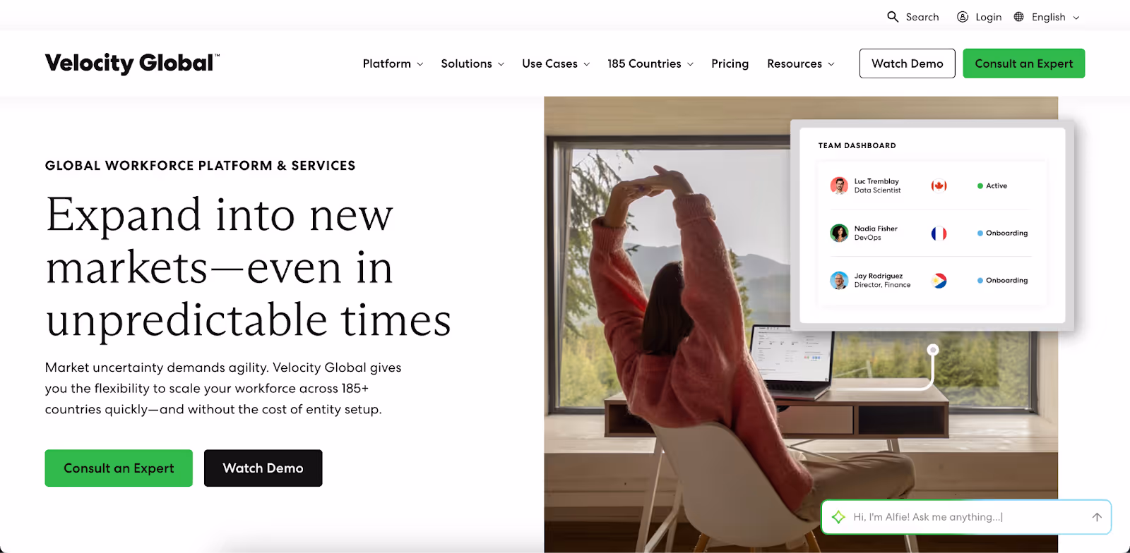 velocity global is papaya's global competitor