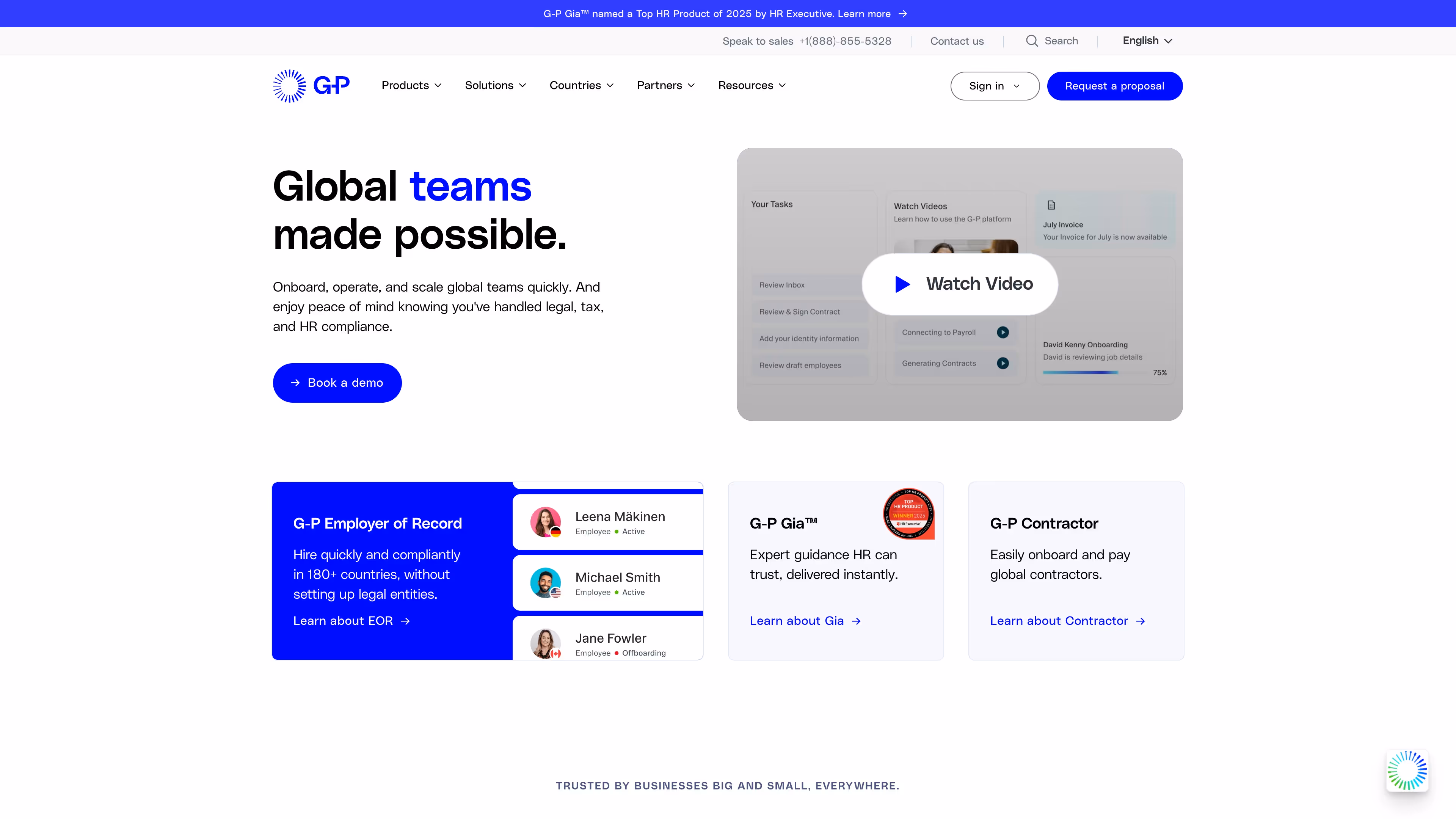 G-P (Globalization Partners) in portugal