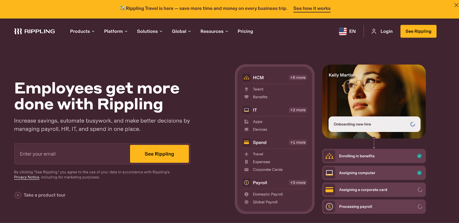 rippling  is a competitor to velocity global