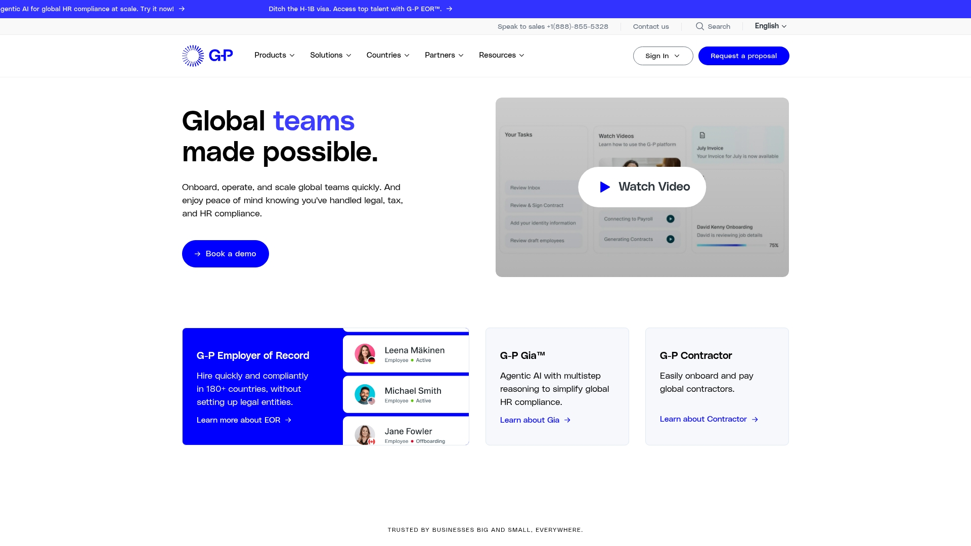Globalization Partners Screenshot