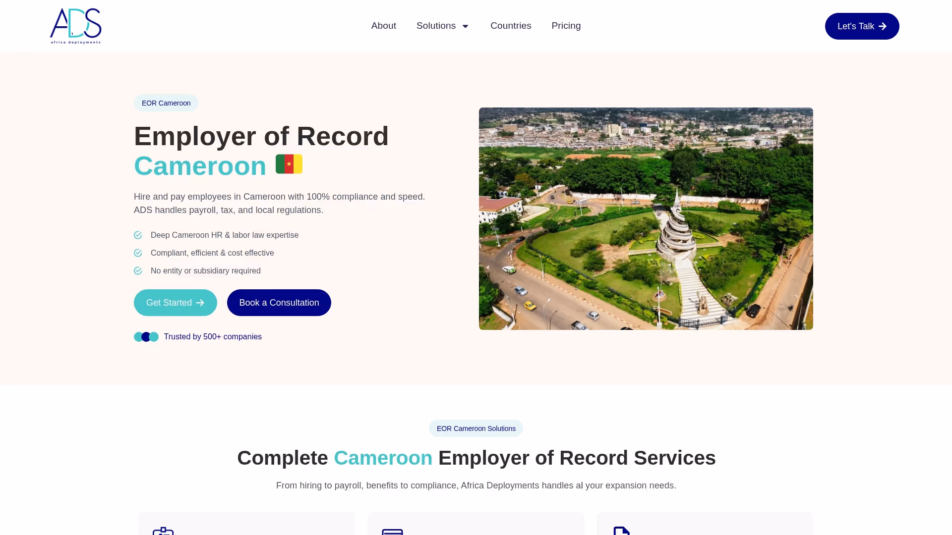 Africa Deployments Ltd (ADS) Screenshot