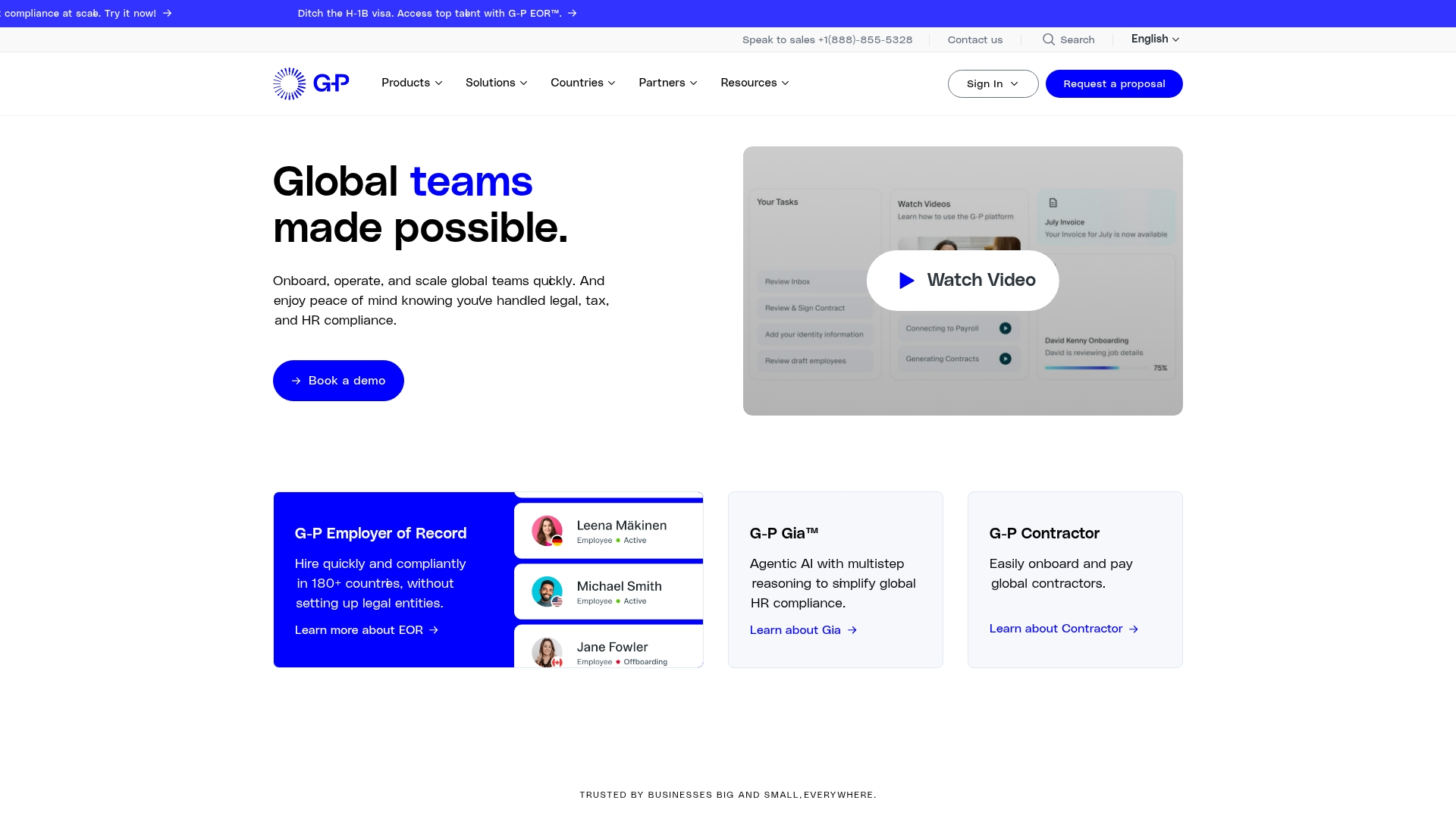 Globalization Partners Screenshot