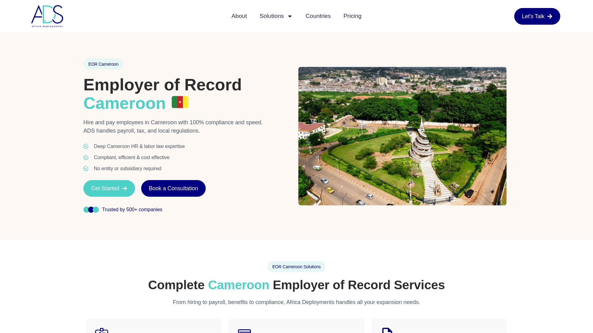 Africa Deployments Ltd (ADS) Screenshot