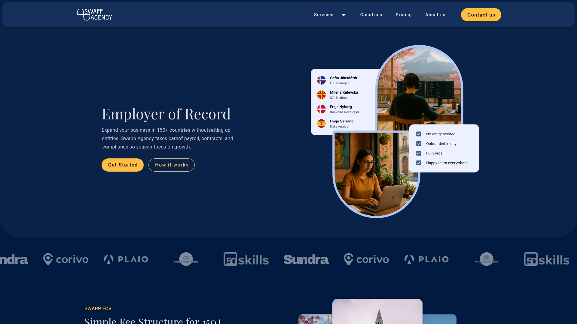 Swapp Agency Screenshot