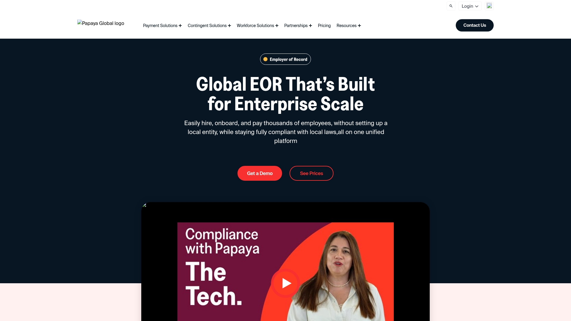 Papaya Global Screenshot