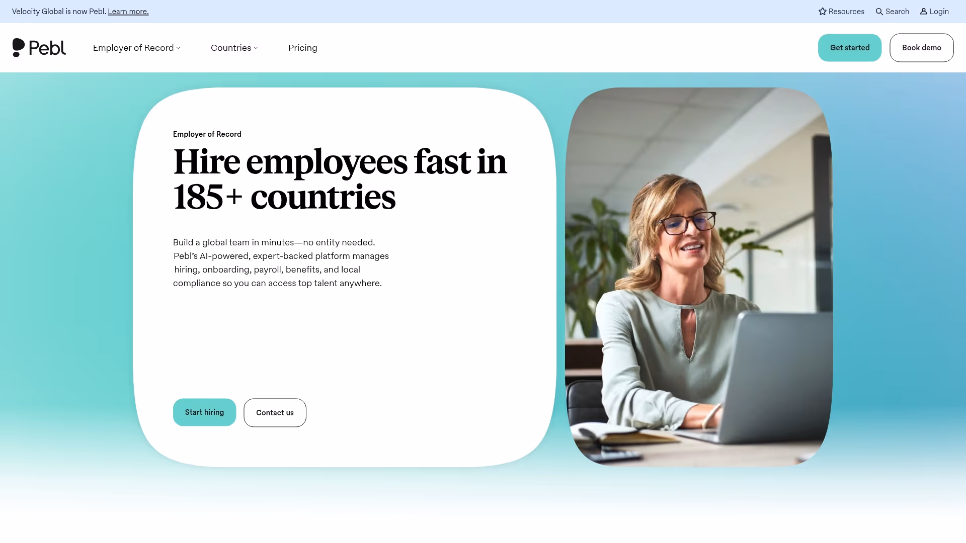 Velocity Global (Pebl) Screenshot