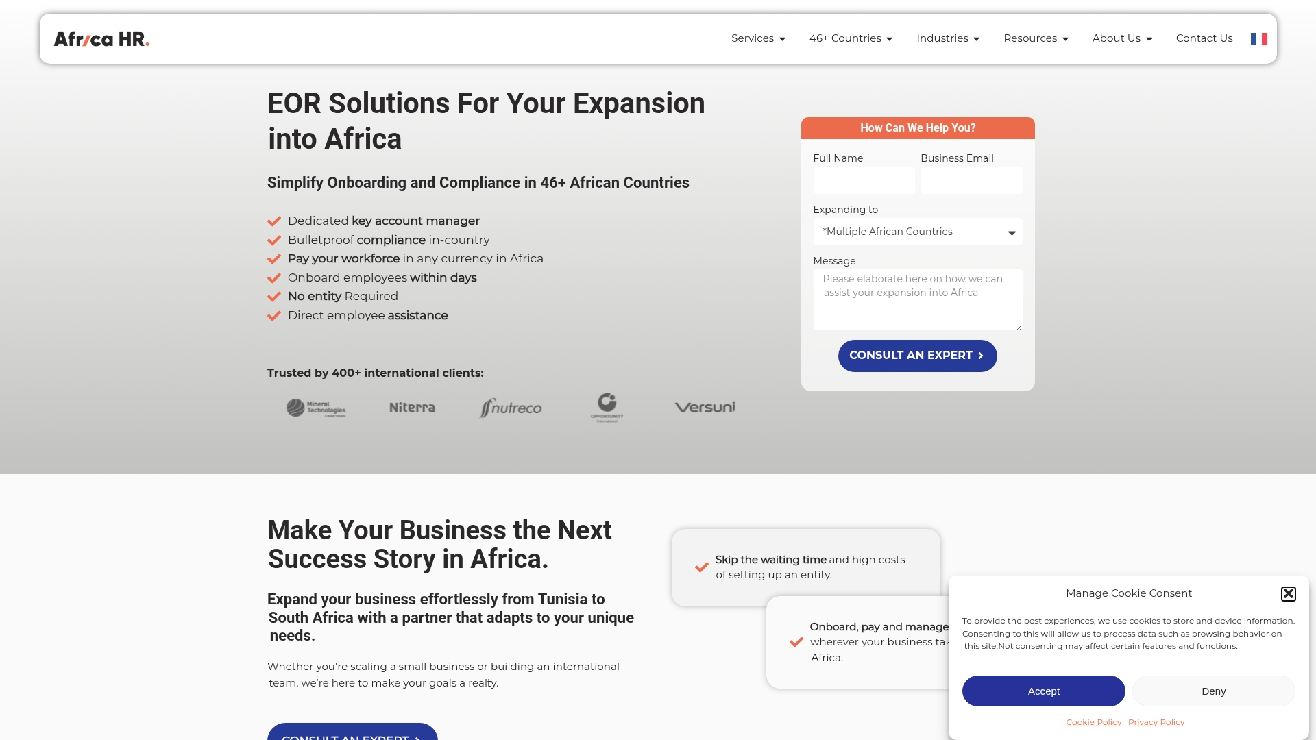 Africa HR Solutions Screenshot