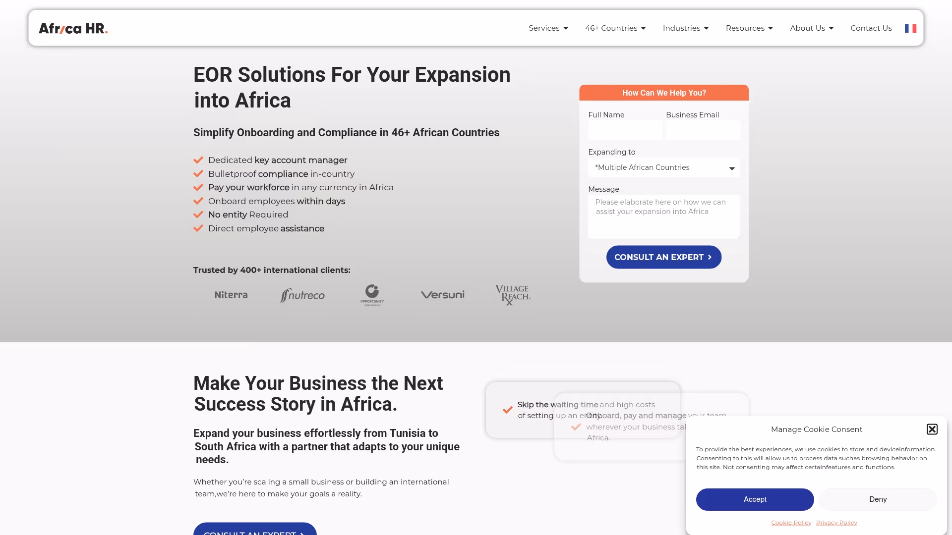 Africa HR Solutions Screenshot