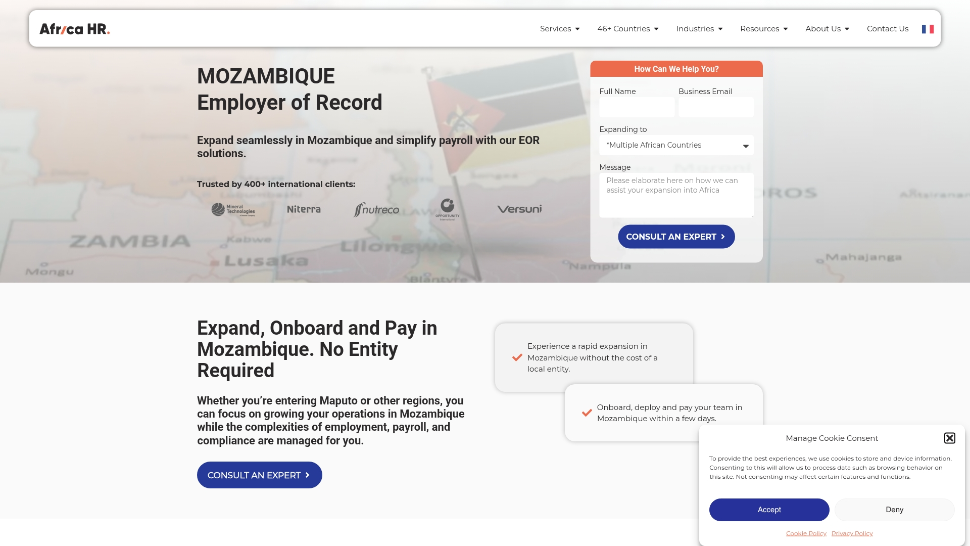 Africa HR Solutions Screenshot