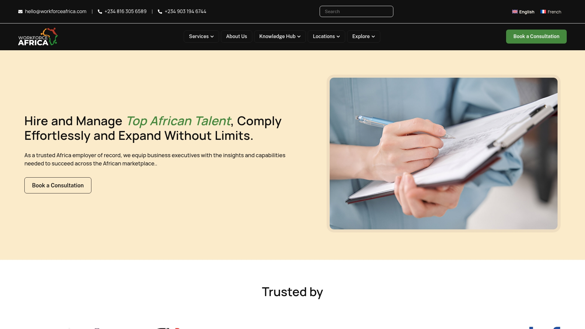 Workforce Africa Screenshot