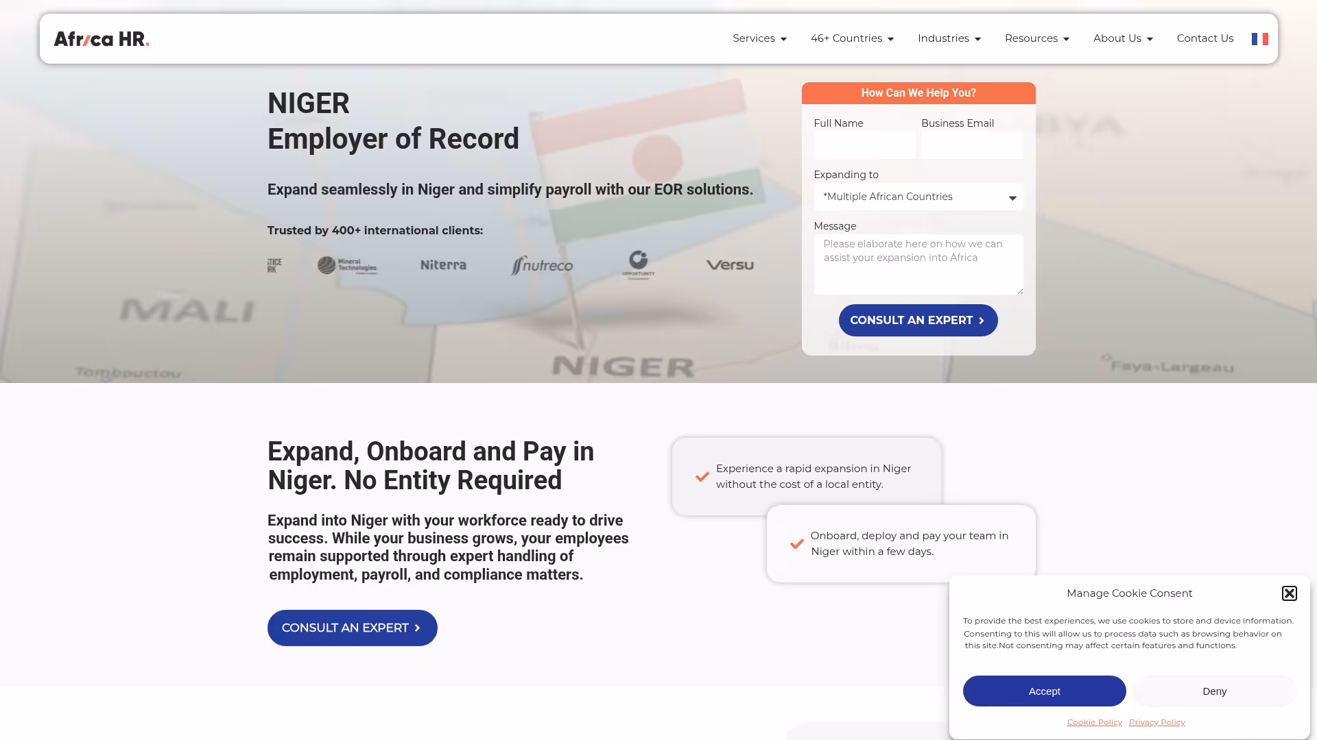 Africa HR Solutions Screenshot