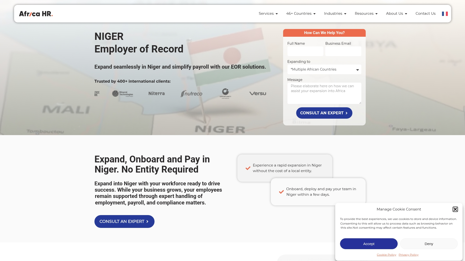 Africa HR Solutions Screenshot