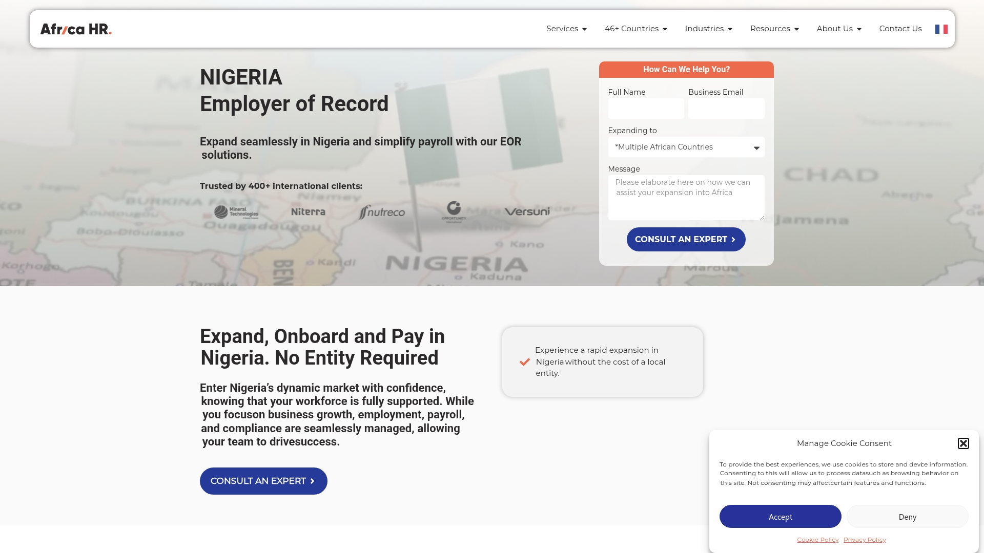 Africa HR Solutions Screenshot