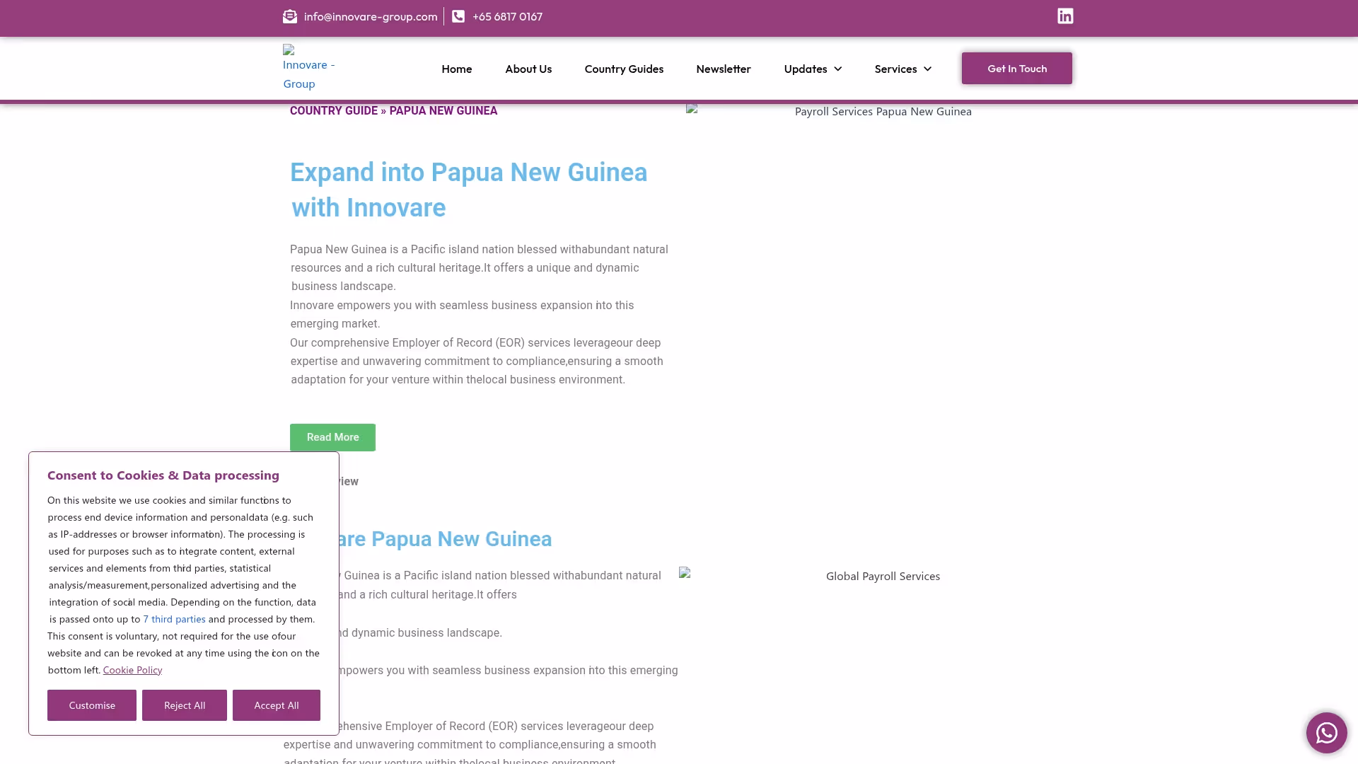 Innovare Group Screenshot